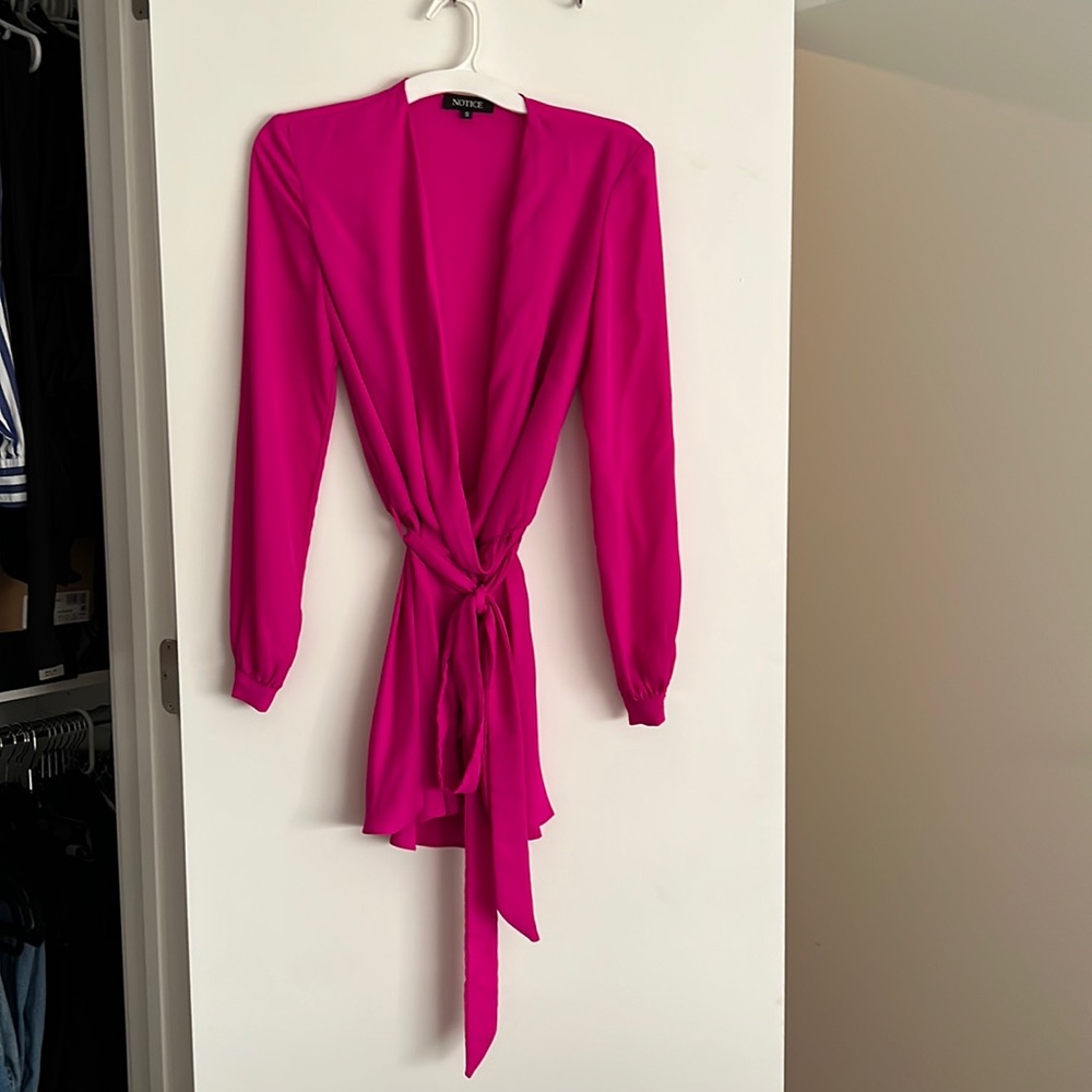 NWOT Notice hot pink mini dress